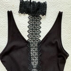 Black bodysuit from Revolve